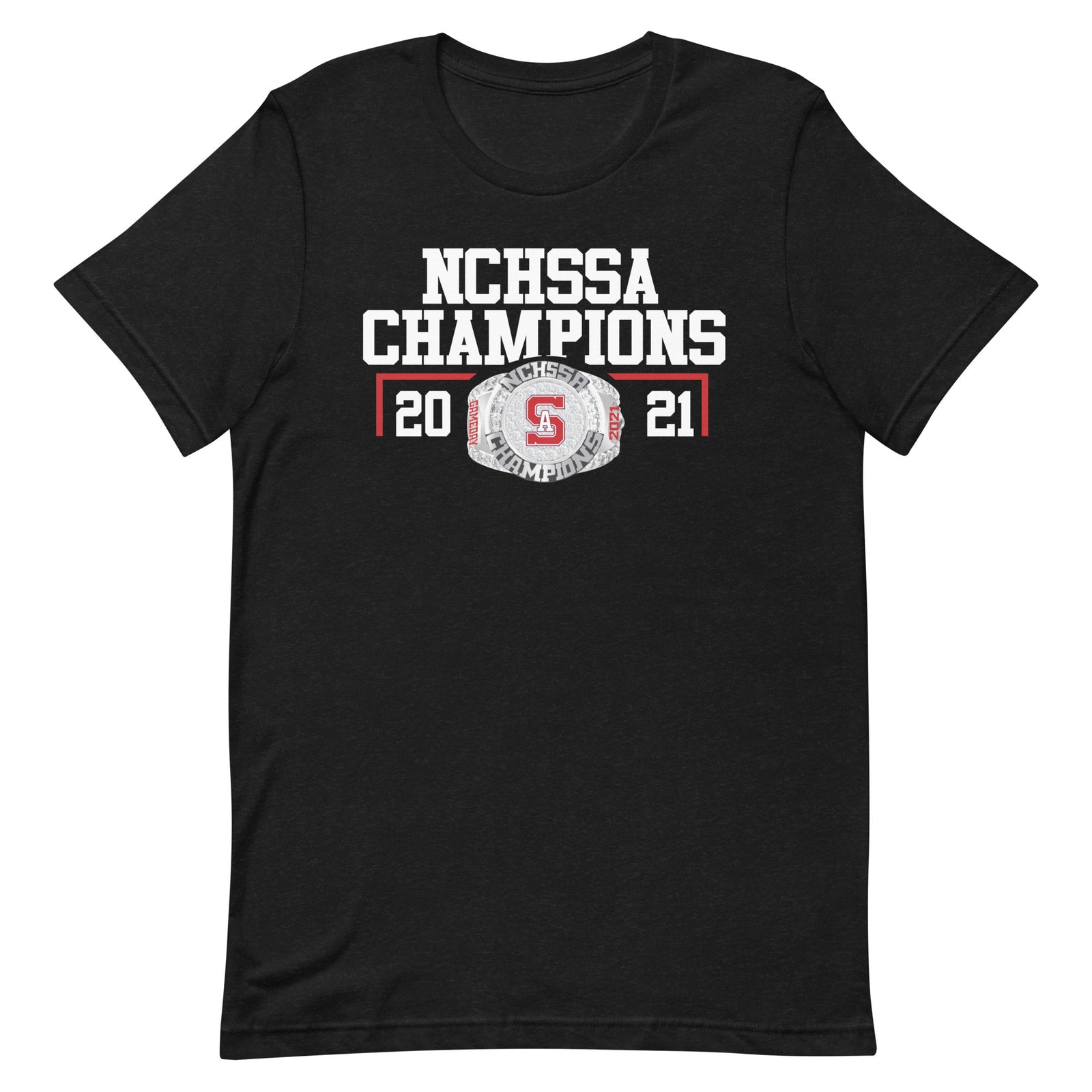 Southern Alamance Cheer 2021 NCHSSA Championship Ring Unisex t-shirt