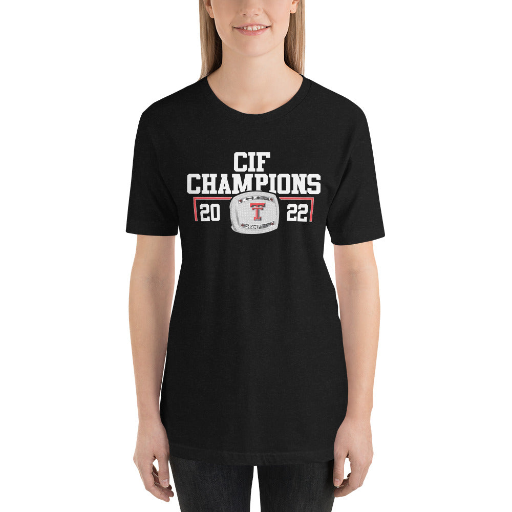 Taft Charter High School Women’s Volleyball 2021 Championship Ring Unisex t-shirt