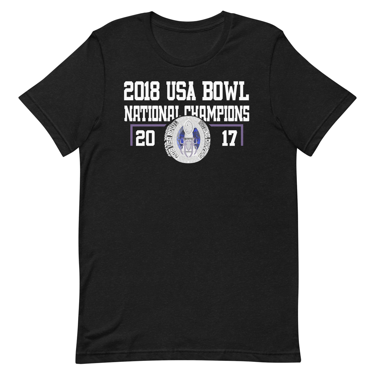 Desoto Tarantulas USA Bowl National Champions Unisex t-shirt