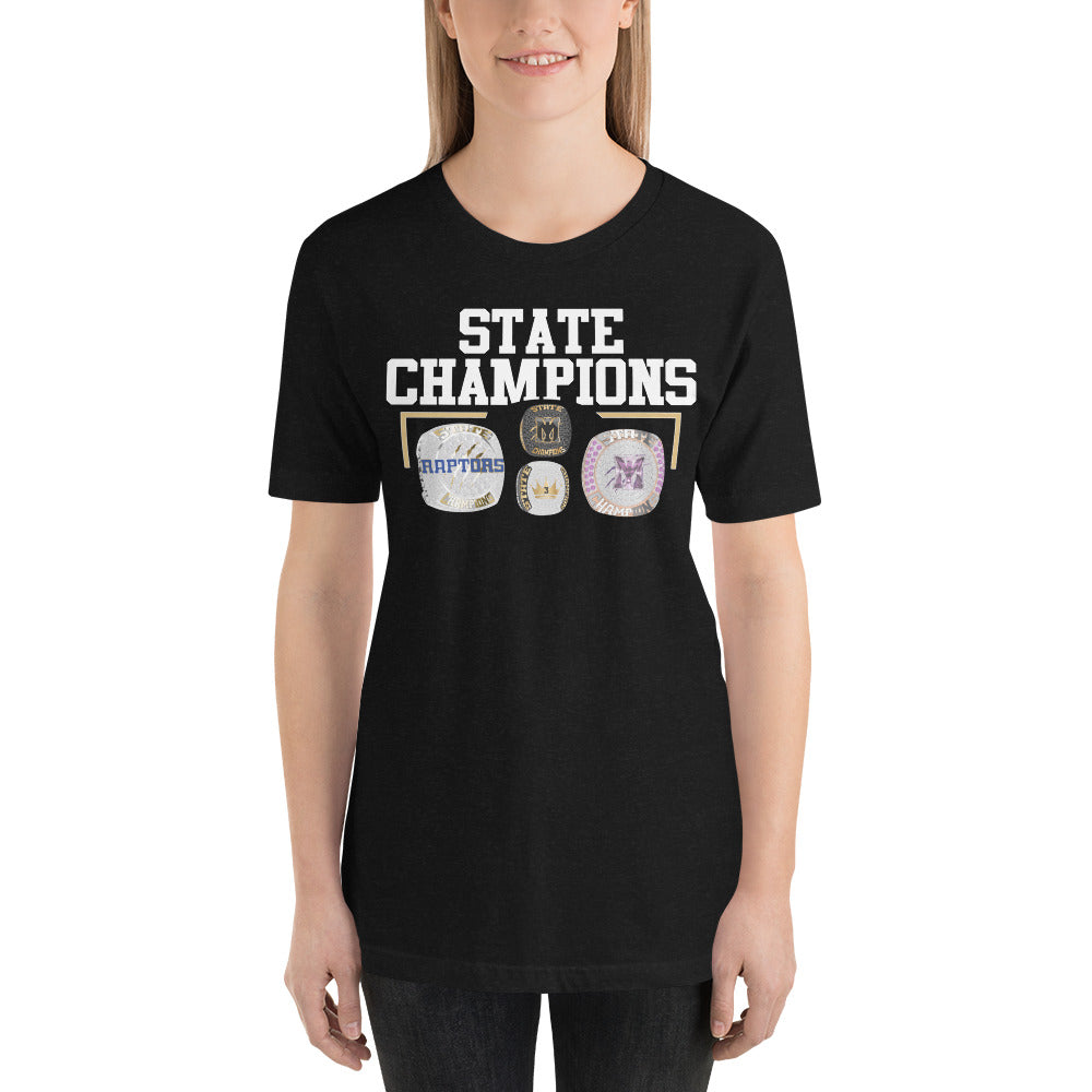 Mountain Island Charter High School 2022 Championship Rings  Unisex t-shirt
