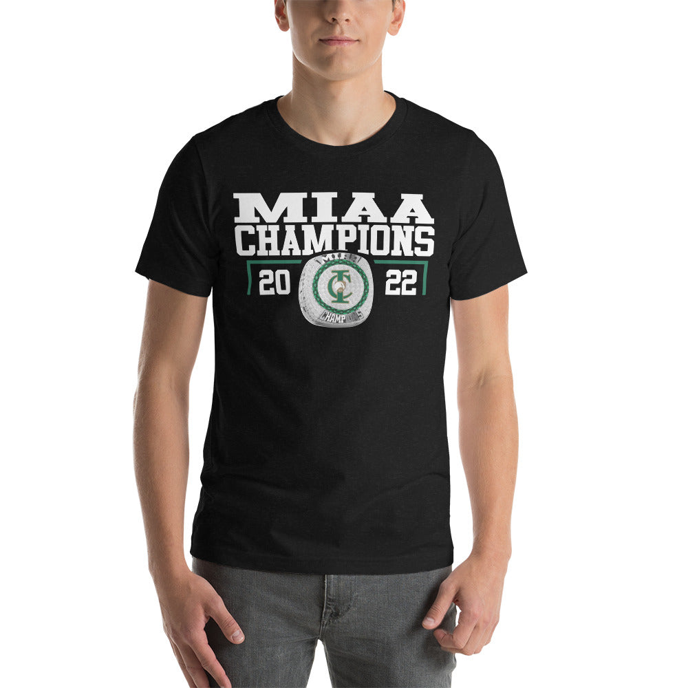Indian Creek 2022 MIAA Championship Ring Unisex t-shirt