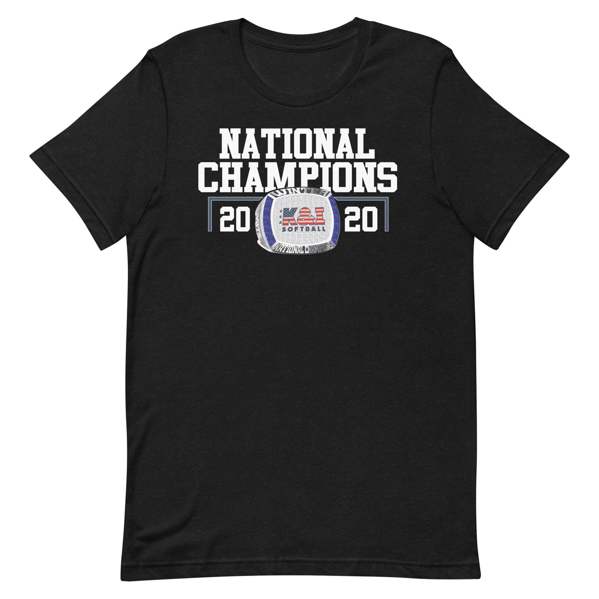 K &amp; I Softball National Champions Unisex t-shirt
