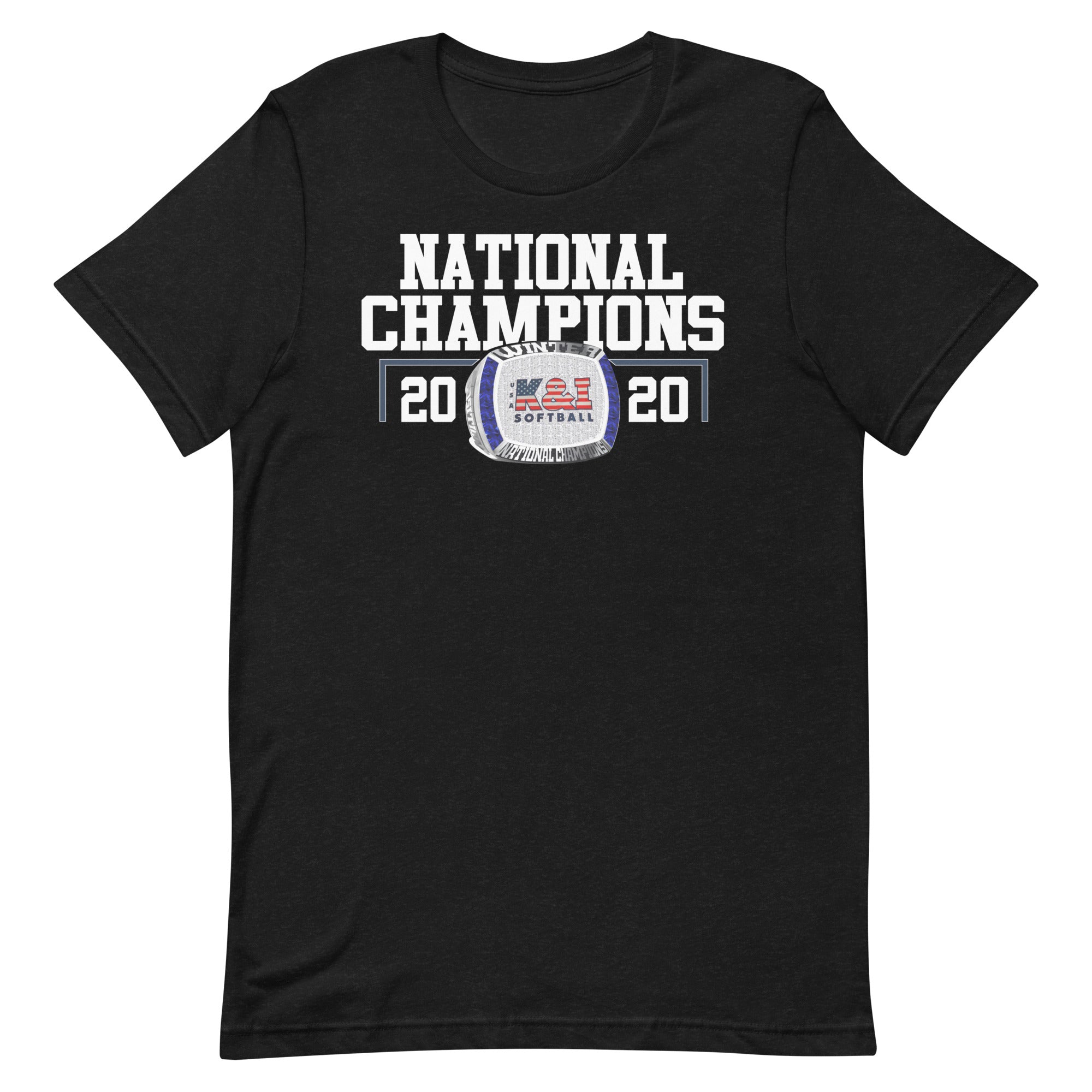 K & I Softball National Champions Unisex t-shirt