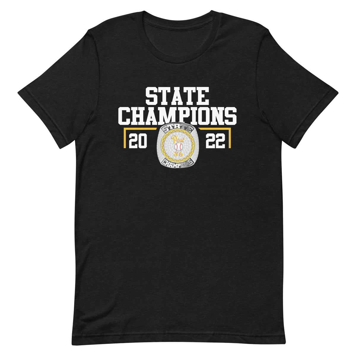 Post 36 Baseball Rally Dawgs 2022 State Championship Ring Unisex t-shirt