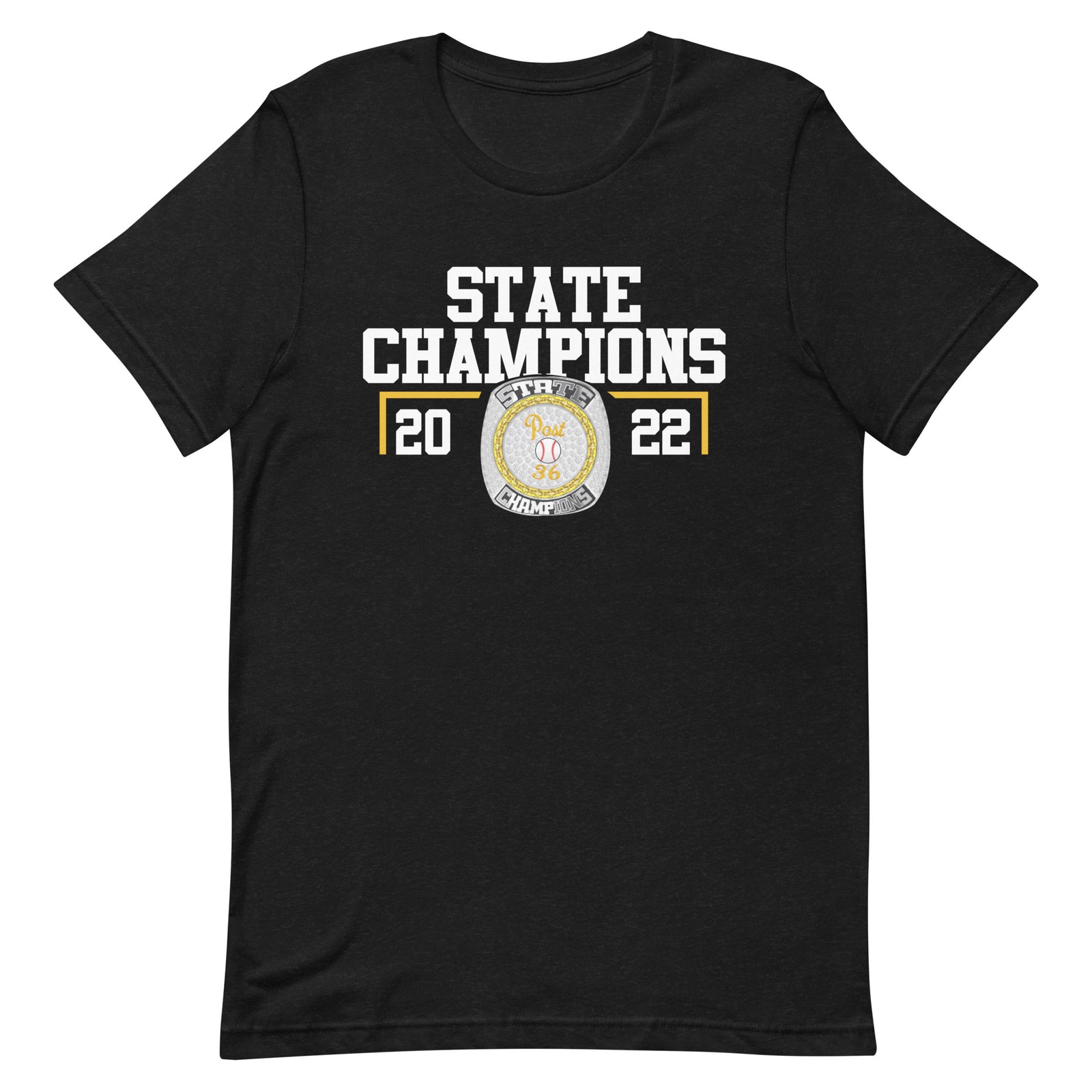Post 36 Baseball Rally Dawgs 2022 State Championship Ring Unisex t-shirt