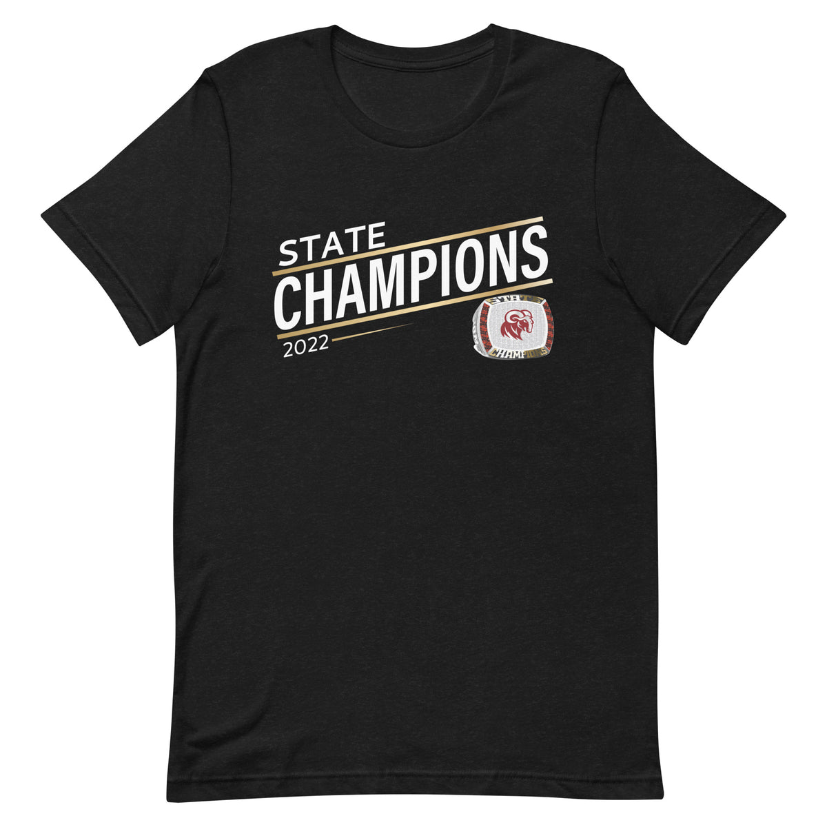 Merino High School 2022 State Championship Ring Goldline Unisex t-shirt