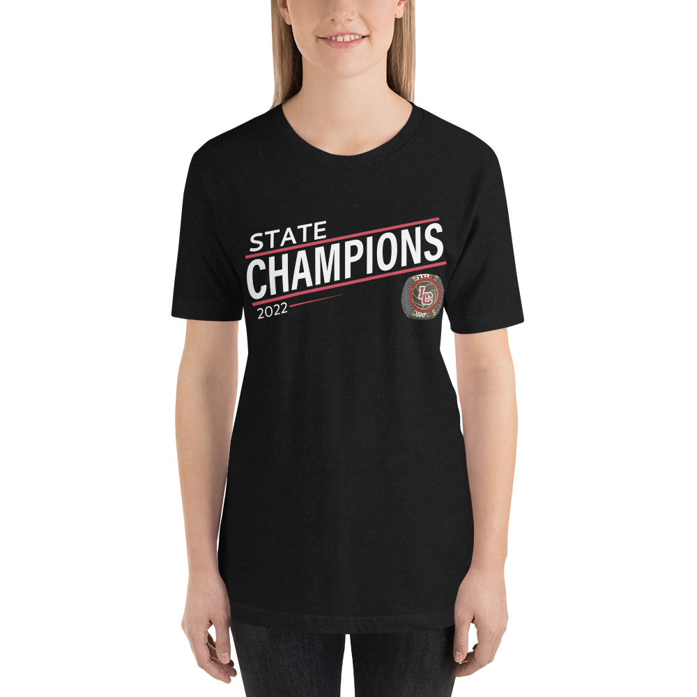 Lincoln Christian High School 2022 State Championship Ring Unisex t-shirt