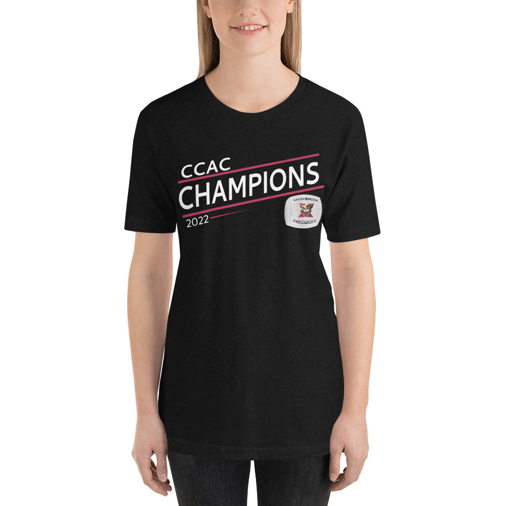 Saint Xavier University 2022 CCAC Championship Ring Unisex t-shirt