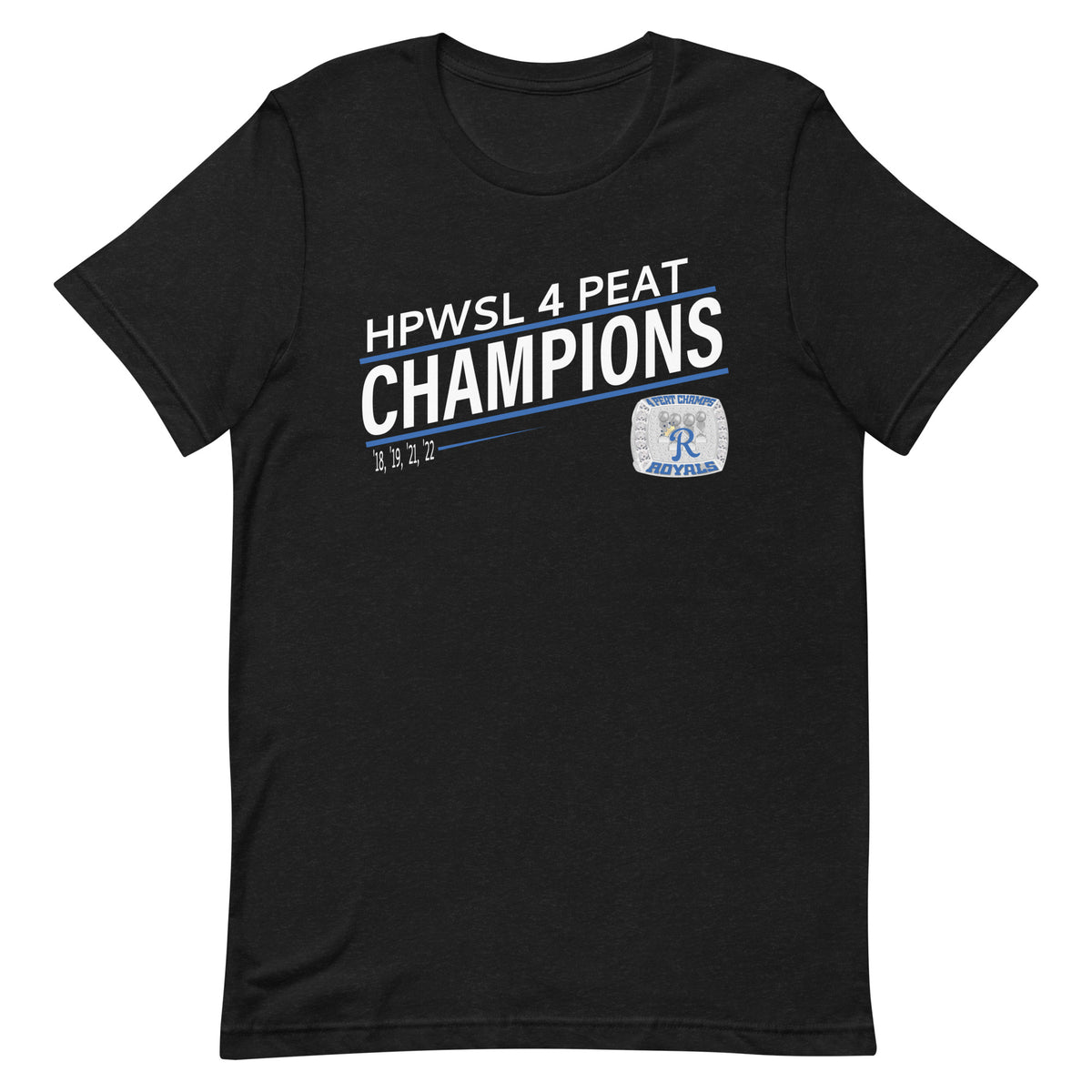 Royals Softball HPWSL 4-Peat Championship Ring Unisex t-shirt