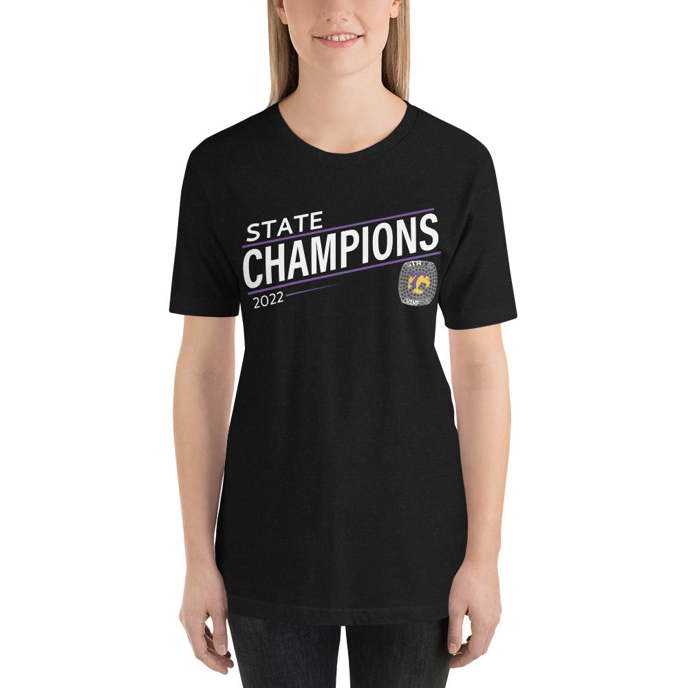 Hot Springs County High School 2022 State Championship Ring Unisex t-shirt