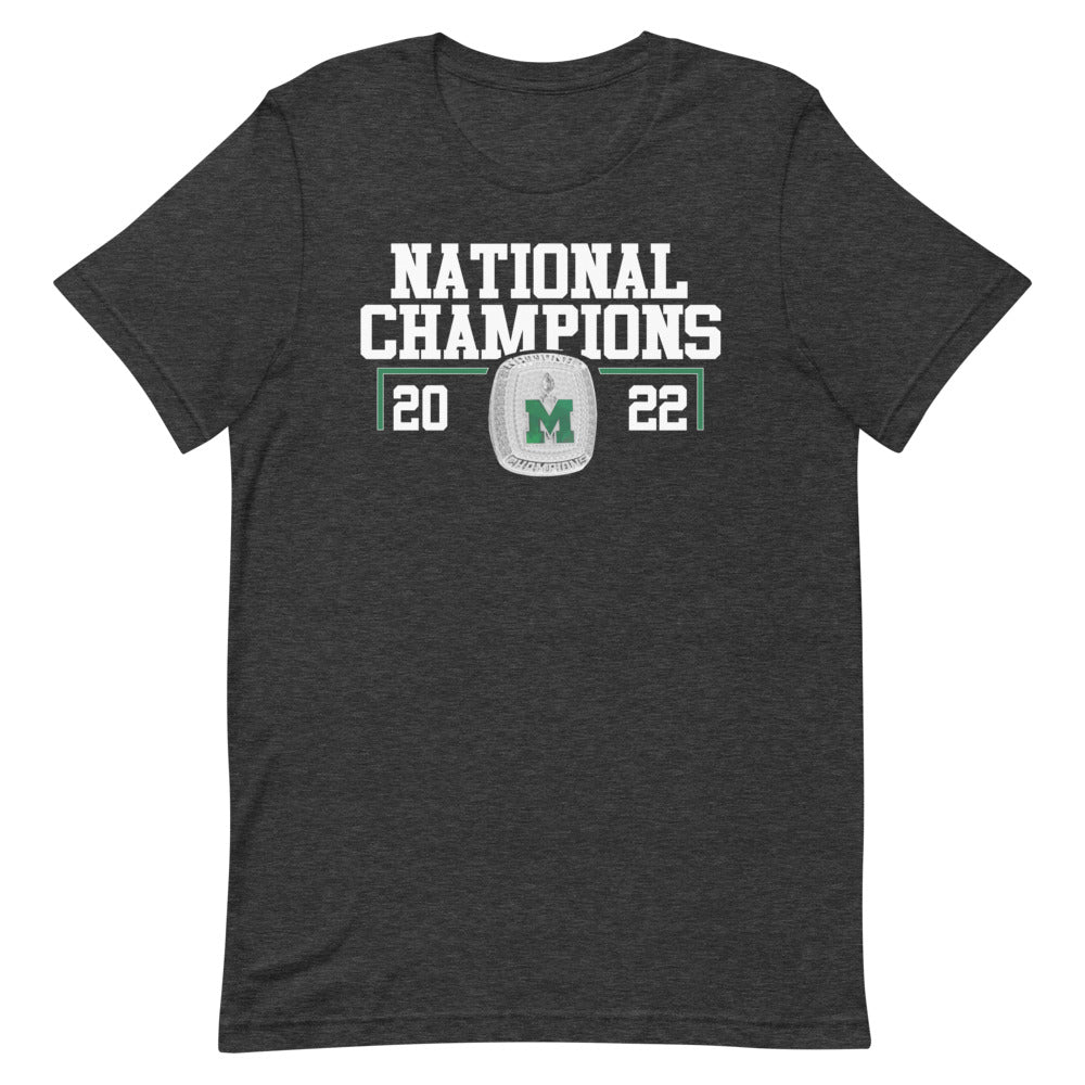 Marlboro Shamrocks 2022 National Championship Ring Unisex t-shirt