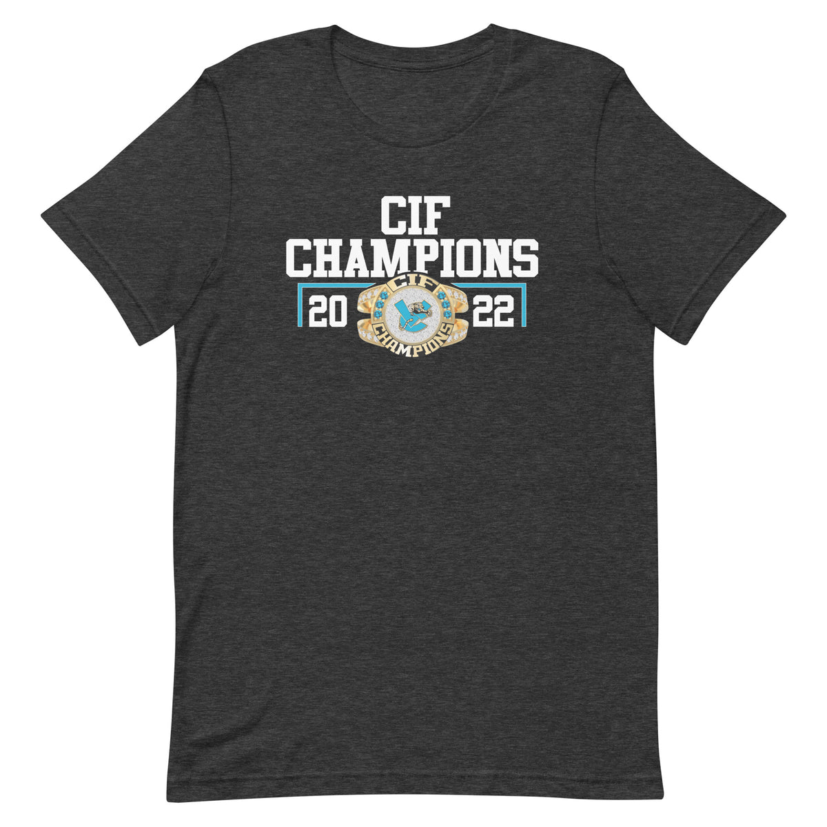 Valley Center High School Track &amp; Field Gold Lasium 2022 CIF Championship Ring Unisex t-shirt