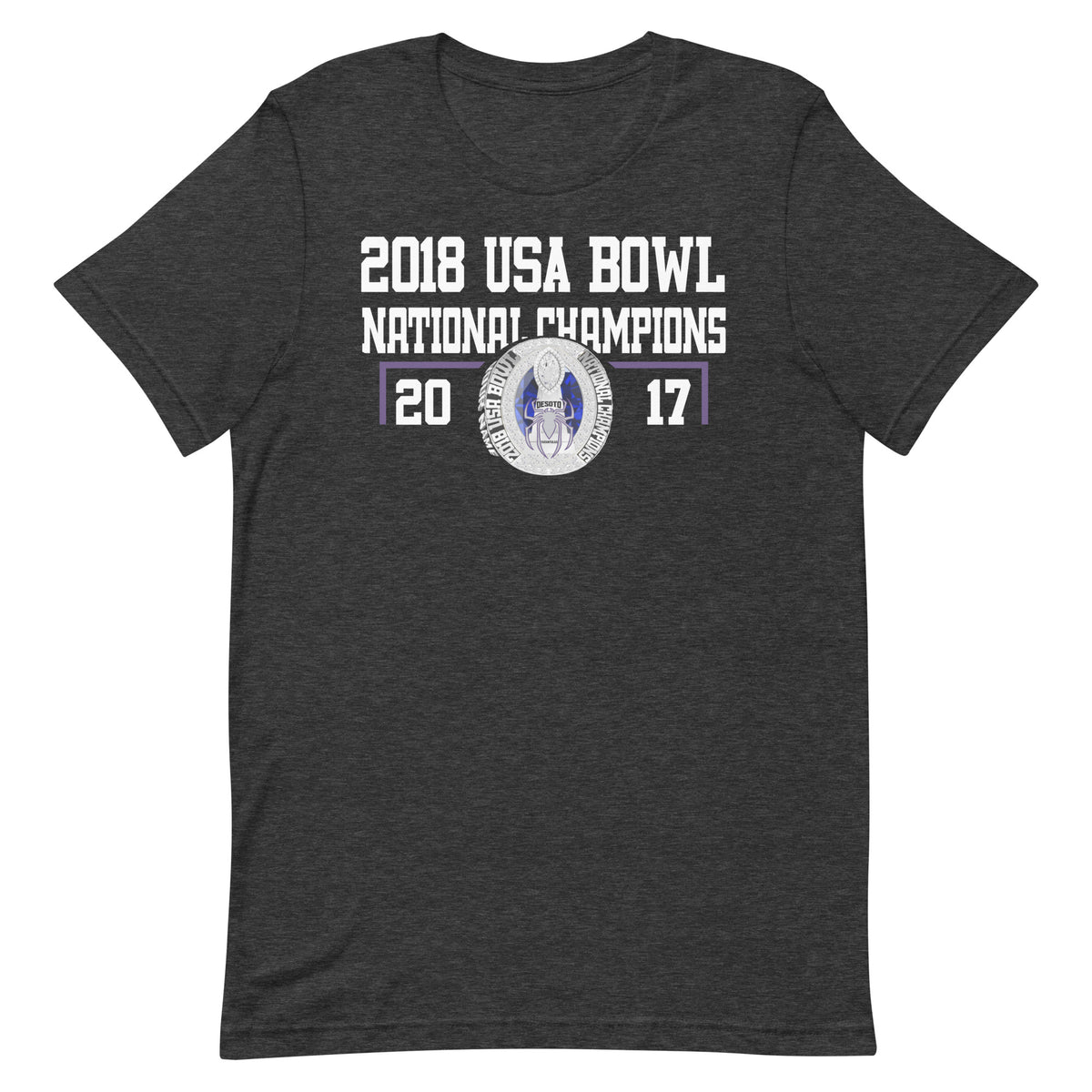 Desoto Tarantulas USA Bowl National Champions Unisex t-shirt