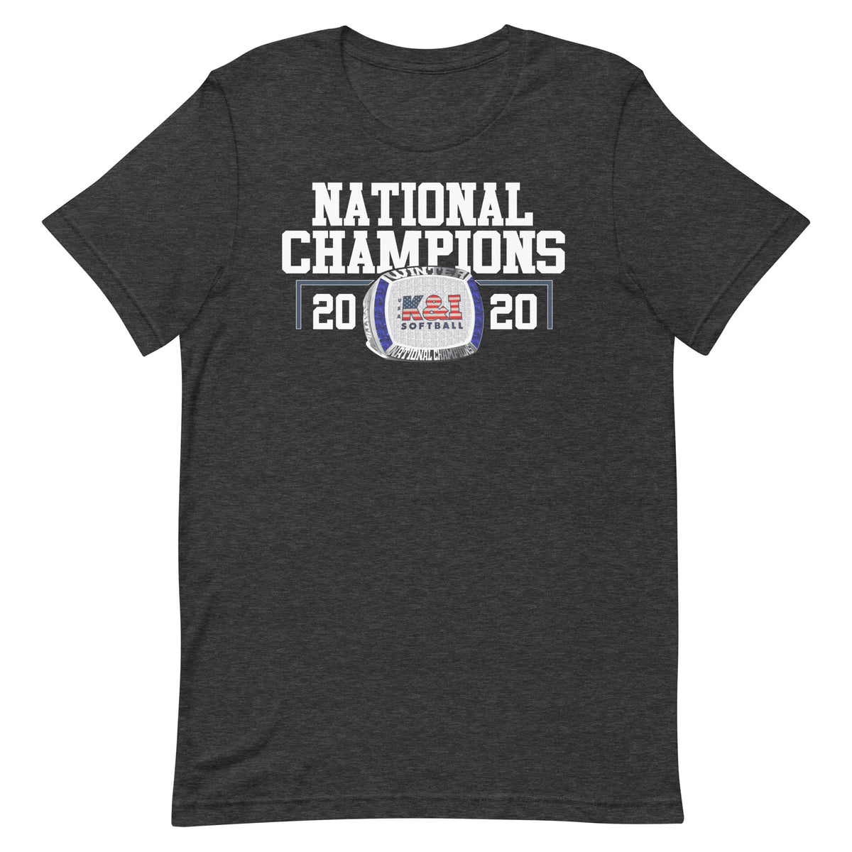 K &amp; I Softball National Champions Unisex t-shirt