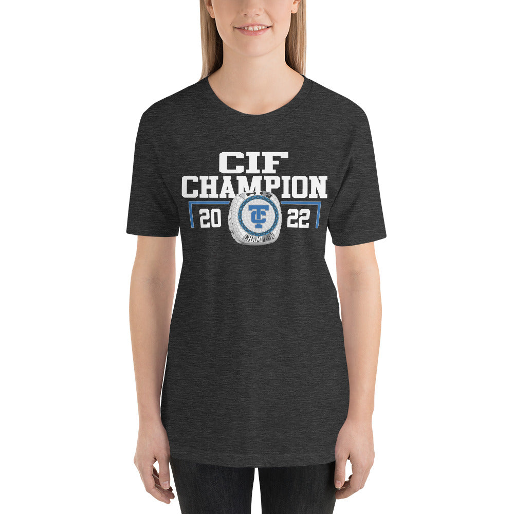 Temescal Canyon High School Wrestling 2022 CIF Championship Ring Unisex t-shirt