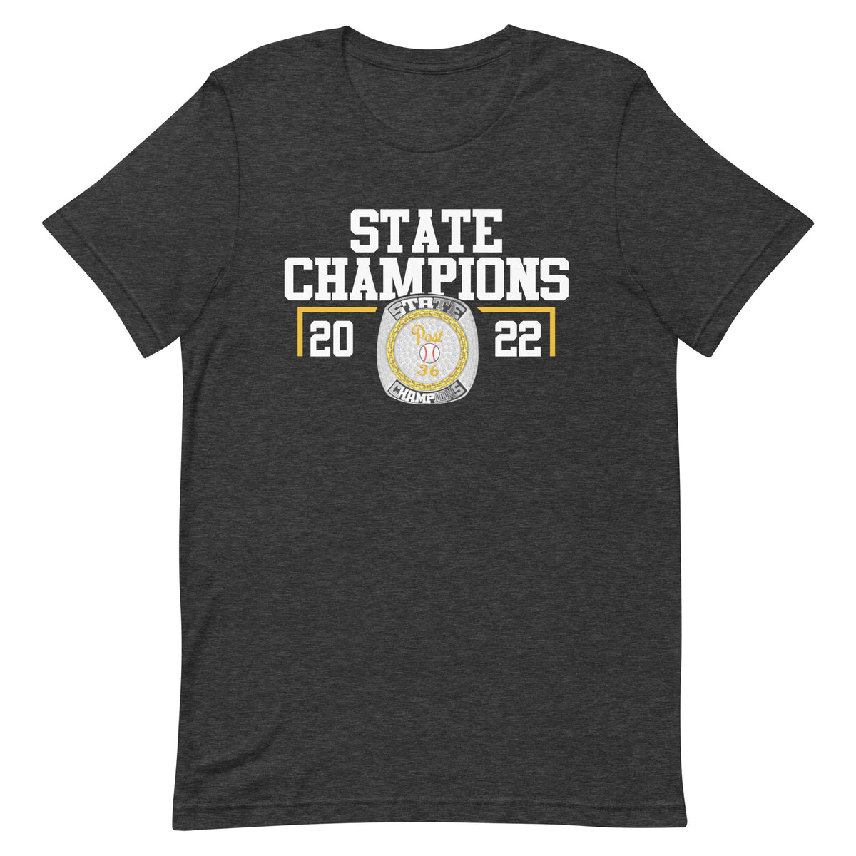 Post 36 Baseball Rally Dawgs 2022 State Championship Ring Unisex t-shirt