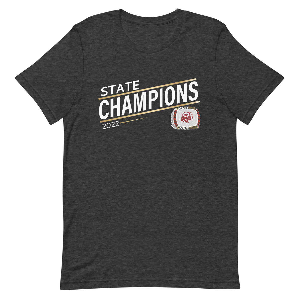 Merino High School 2022 State Championship Ring Goldline Unisex t-shirt