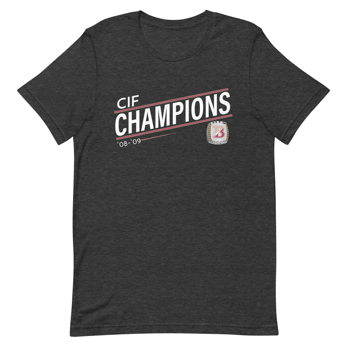 Jono Zissi ’08-’09 CIF Championship Ring Unisex t-shirt