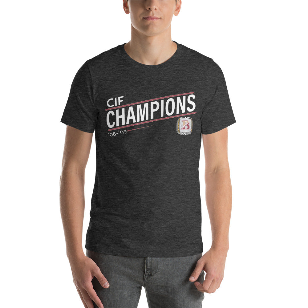 Jono Zissi ’08-’09 CIF Championship Ring Unisex t-shirt