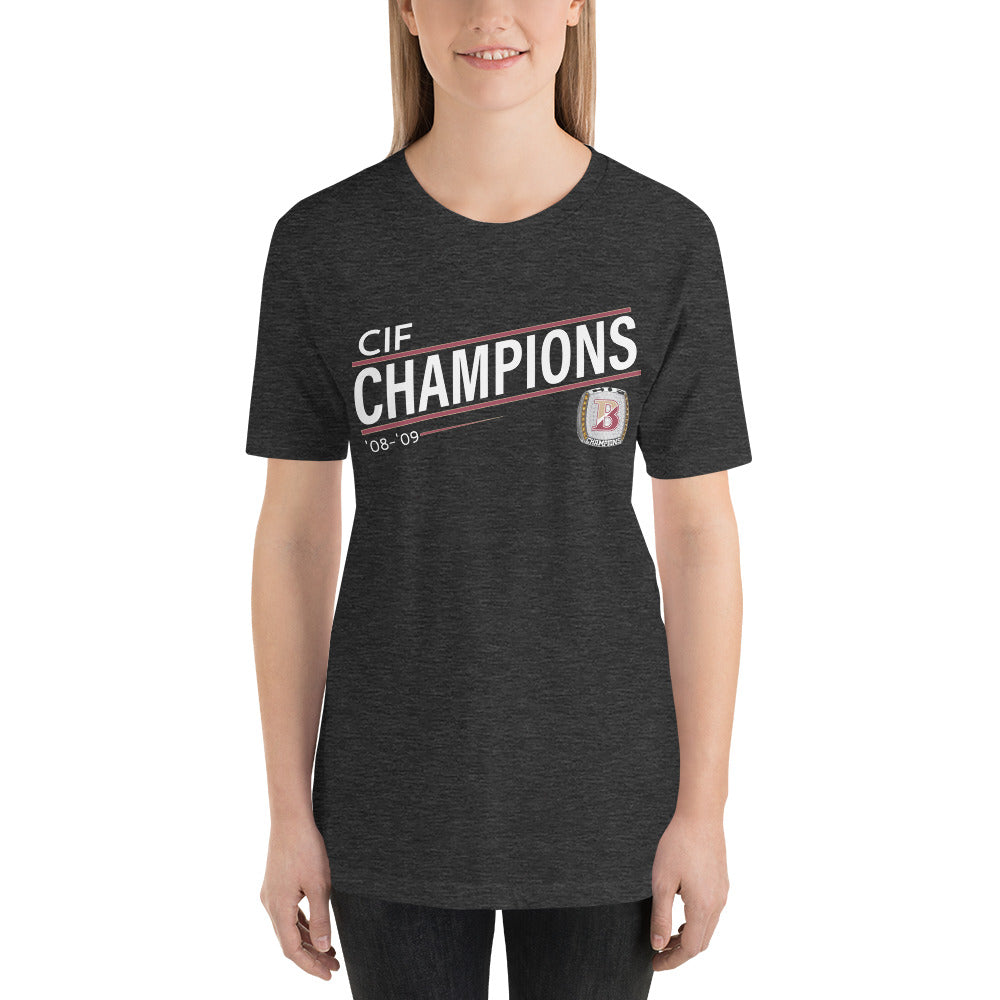 Jono Zissi ’08-’09 CIF Championship Ring Unisex t-shirt