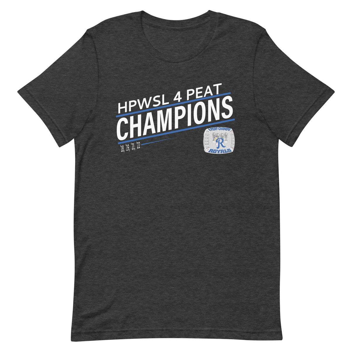 Royals Softball HPWSL 4-Peat Championship Ring Unisex t-shirt