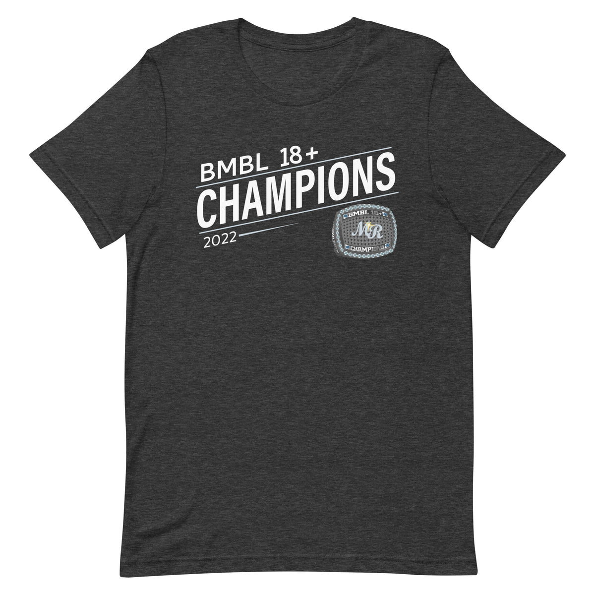 Mocka Rays Baseball 2022 BMBL 18+ Championship Ring Unisex t-shirt