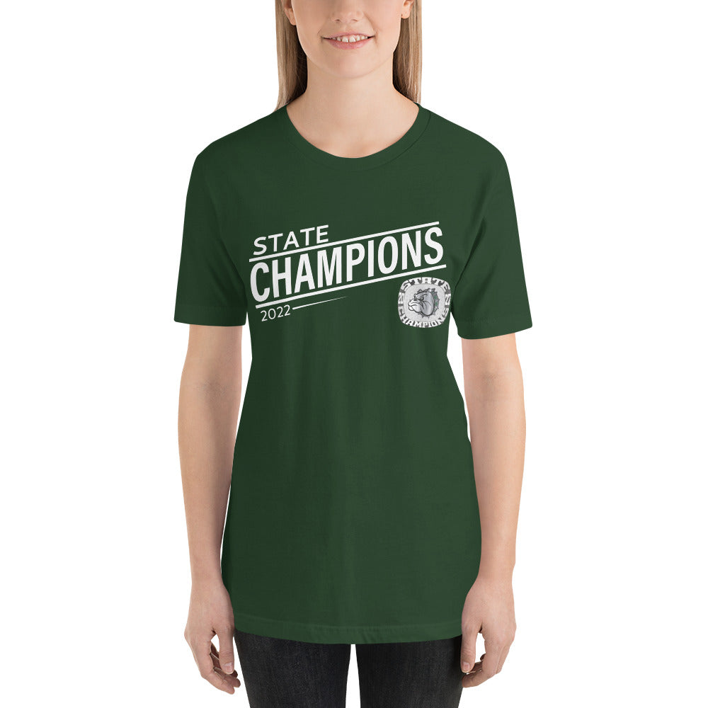 Melbourne High School Silver 2022 State Championship Ring Unisex t-shirt