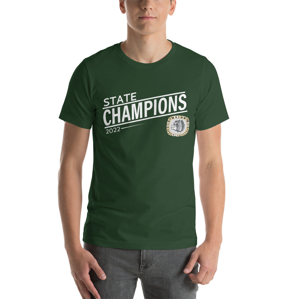 Melbourne High School Gold 2022 State Championship Ring Unisex t-shirt