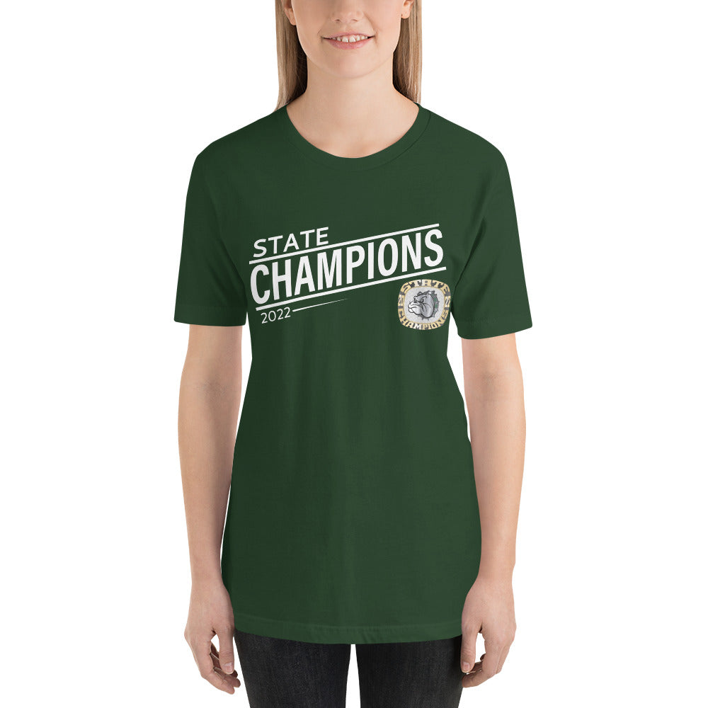 Melbourne High School Gold 2022 State Championship Ring Unisex t-shirt