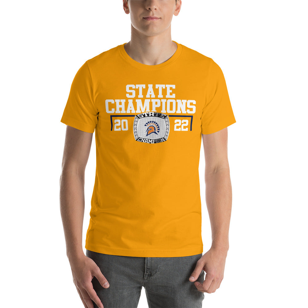 Seven Lakes High School 2022 Men’s Track and Field Championship Ring Unisex t-shirt