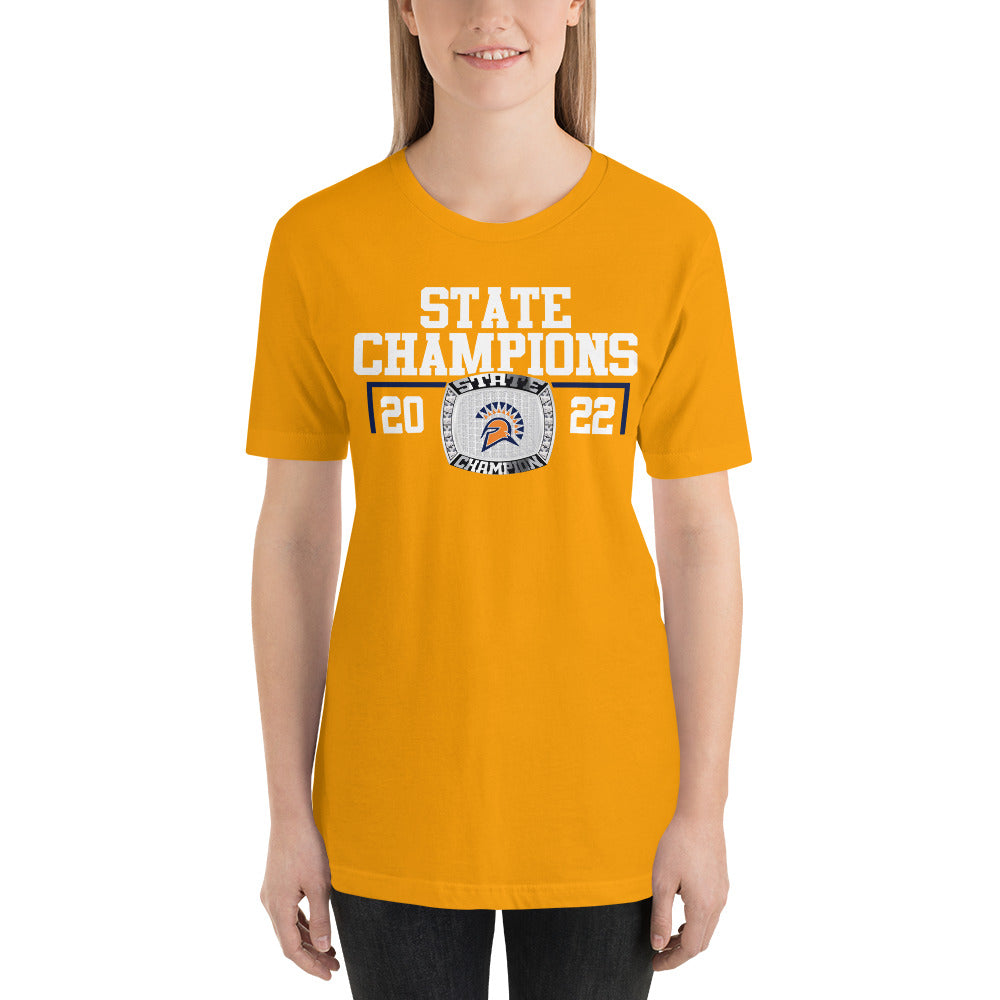 Seven Lakes High School 2022 Men’s Track and Field Championship Ring Unisex t-shirt