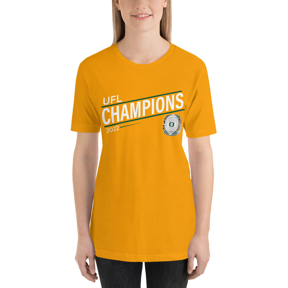Motorcity Outlaws 2022 UFL Championship Ring Unisex t-shirt