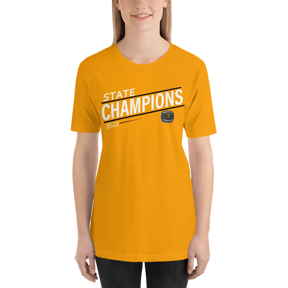 Thompson Valley High School  2022 State Championship Ring Unisex t-shirt
