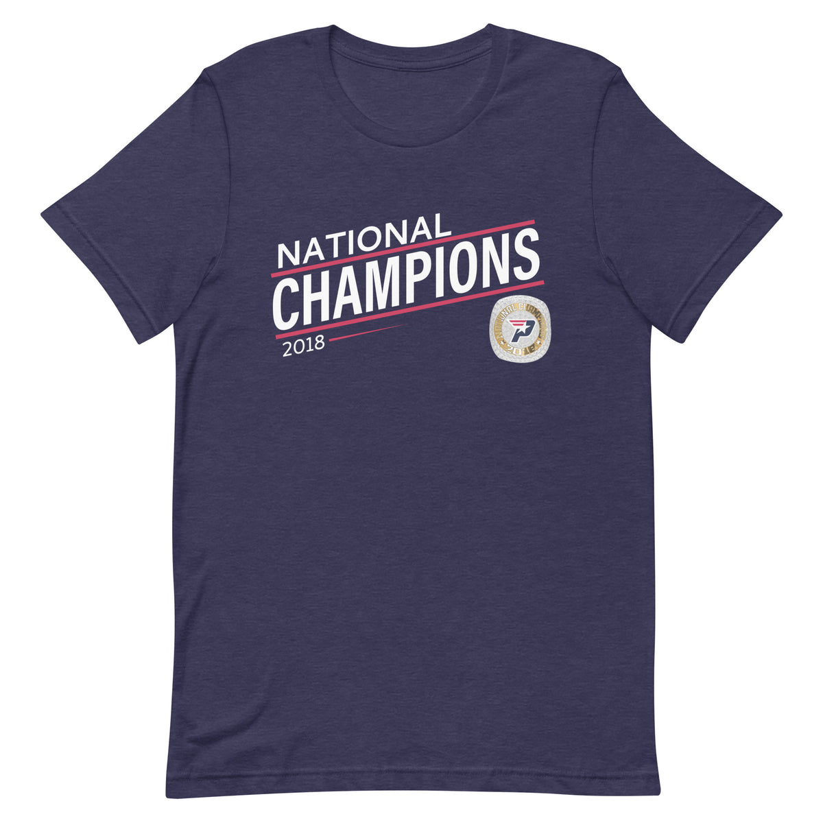 South Bay Patriots Red Line 2018 National Championship Ring Unisex t-shirt