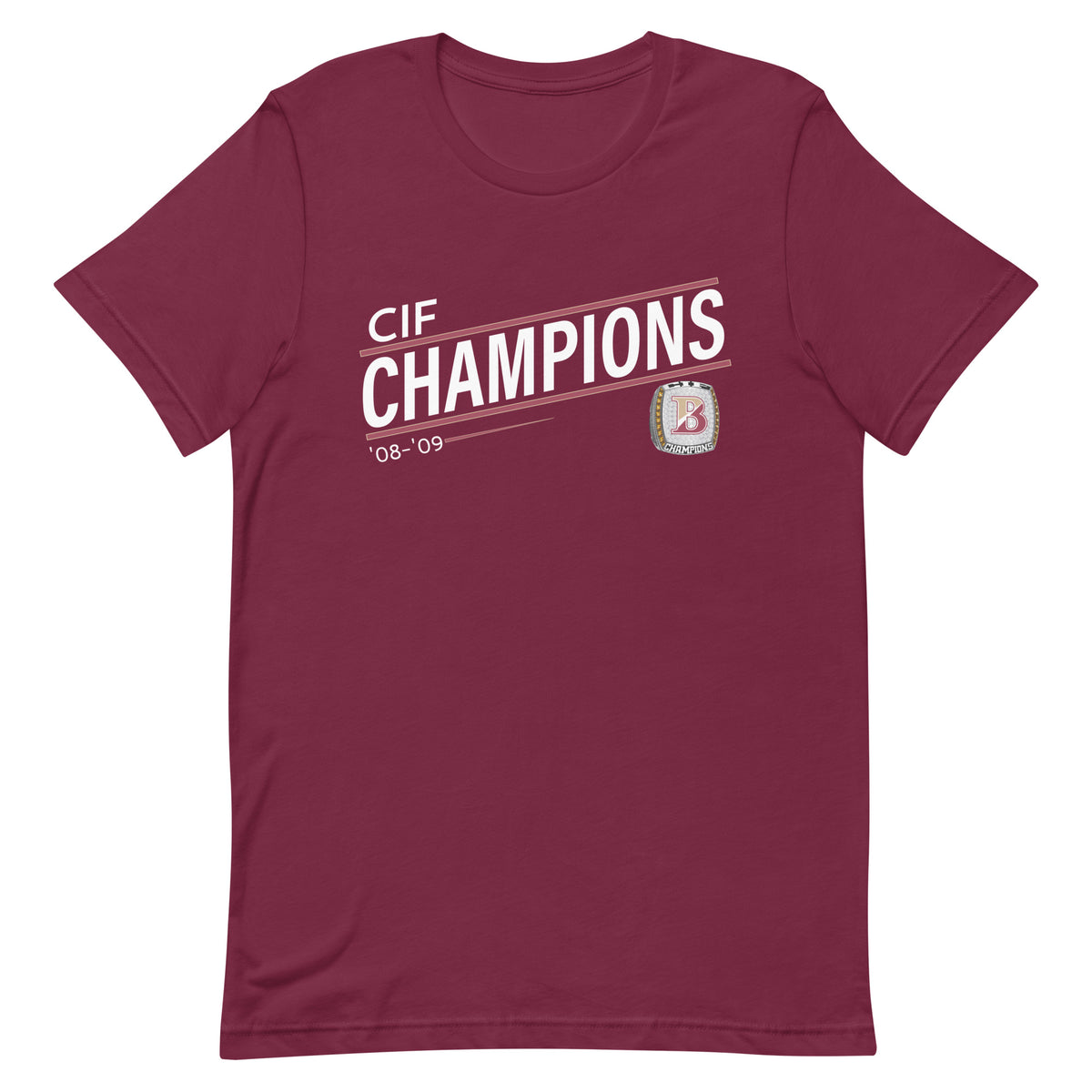 Jono Zissi ’08-’09 CIF Championship Ring Unisex t-shirt