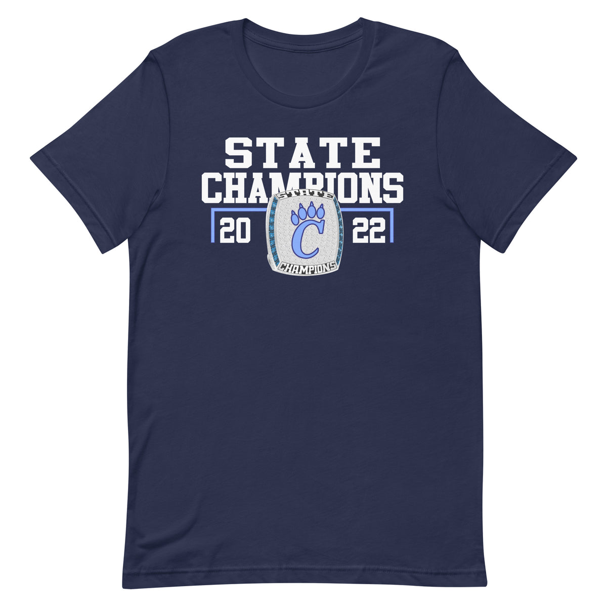 Chesapeake High School 2022 State Championship Style Ring Unisex t-shirt
