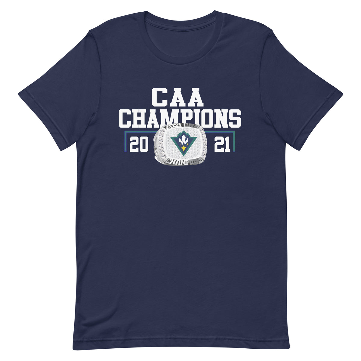 UNCW 2021 CAA Championship Ring  Unisex t-shirt