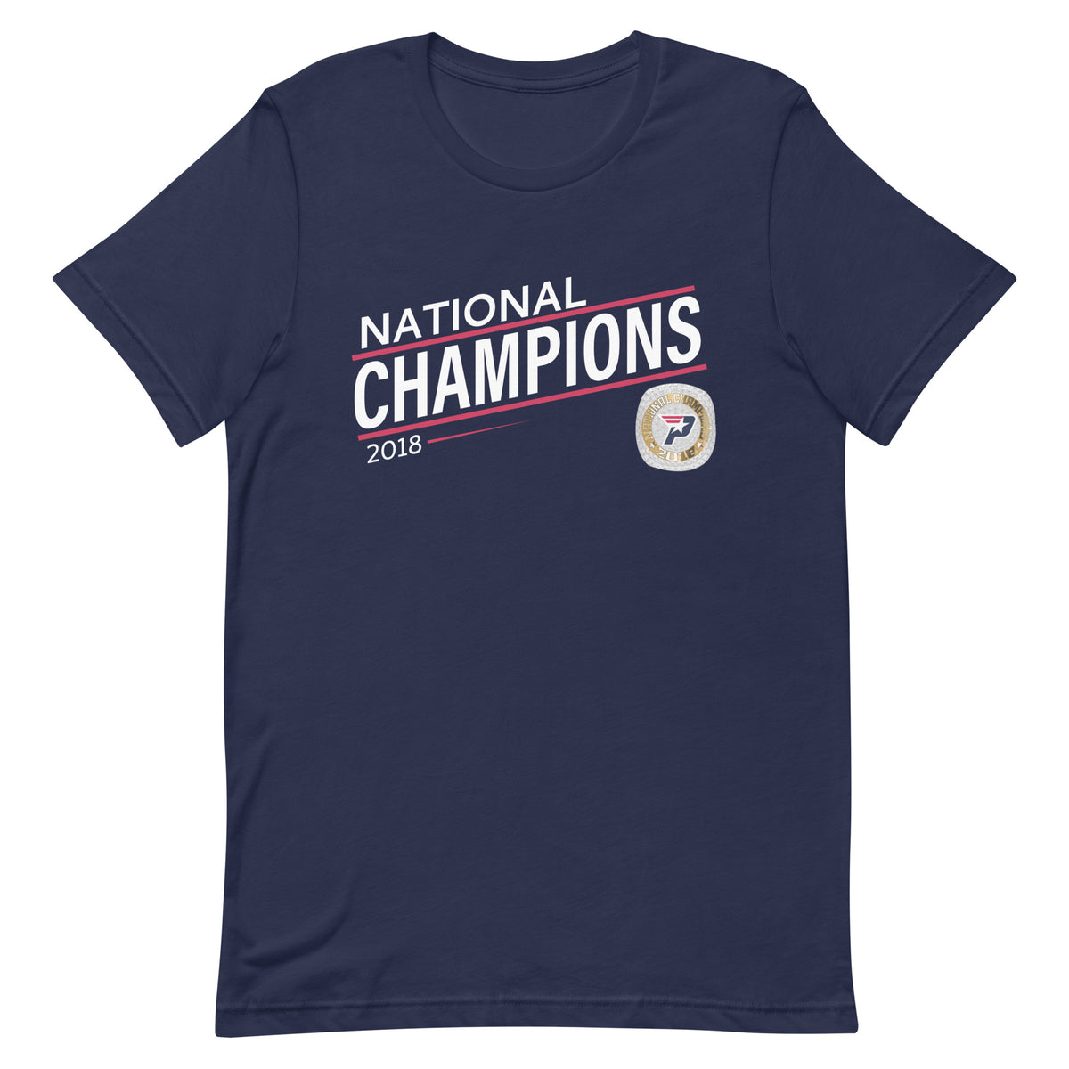 South Bay Patriots Red Line 2018 National Championship Ring Unisex t-shirt