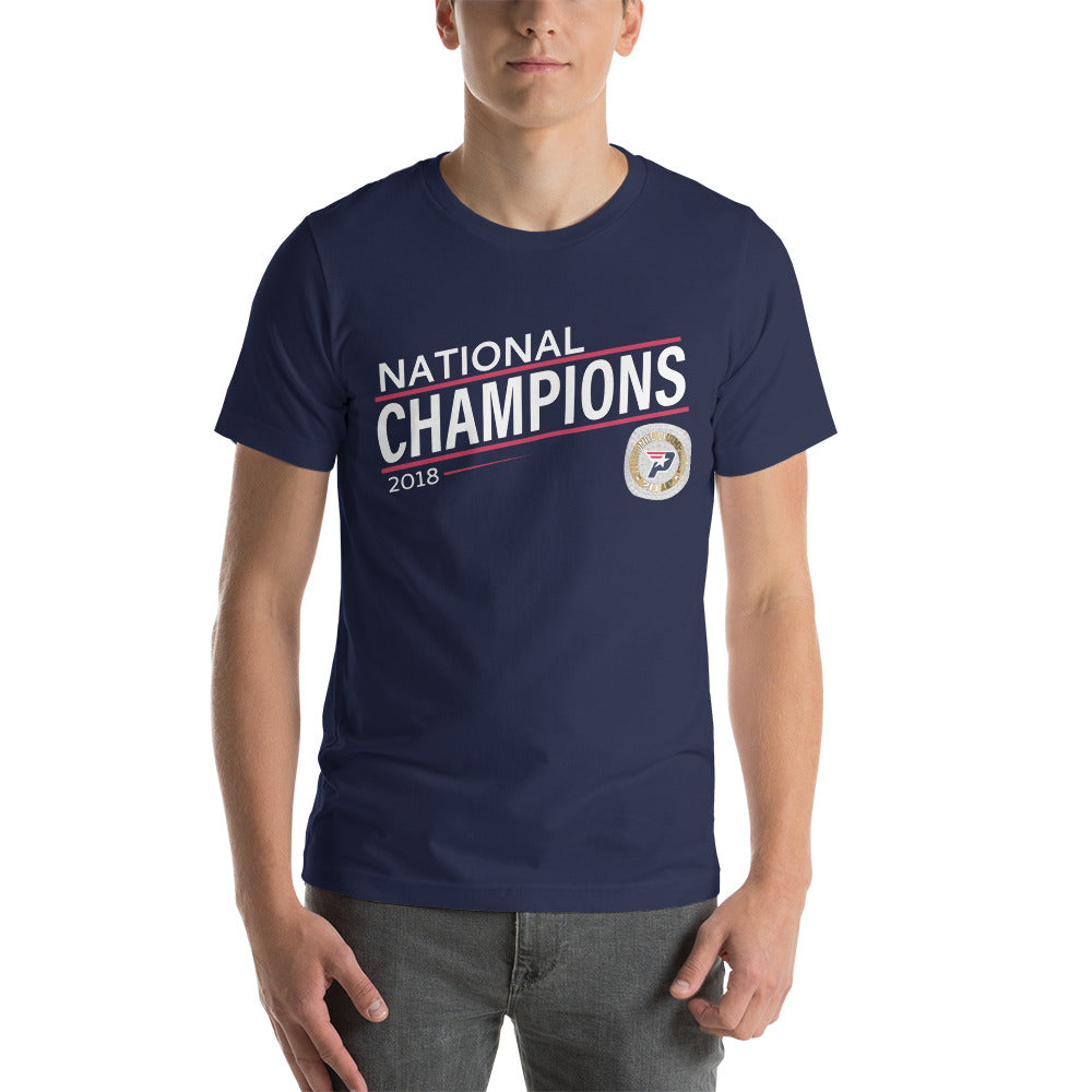 South Bay Patriots Red Line 2018 National Championship Ring Unisex t-shirt