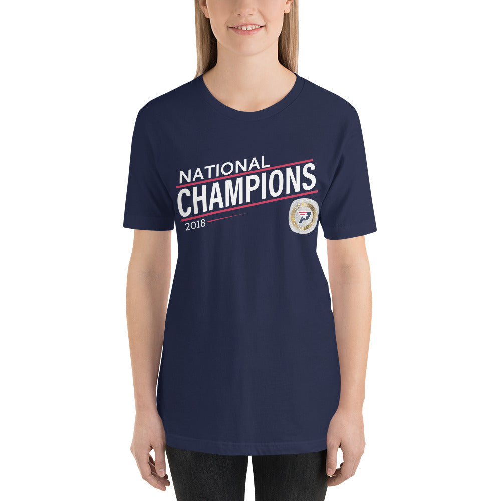 South Bay Patriots Red Line 2018 National Championship Ring Unisex t-shirt
