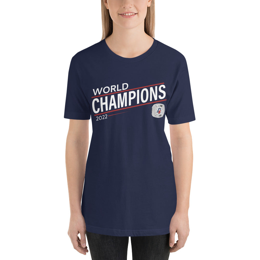 Police Softball Red Line 2022 World Championship Ring Unisex t-shirt