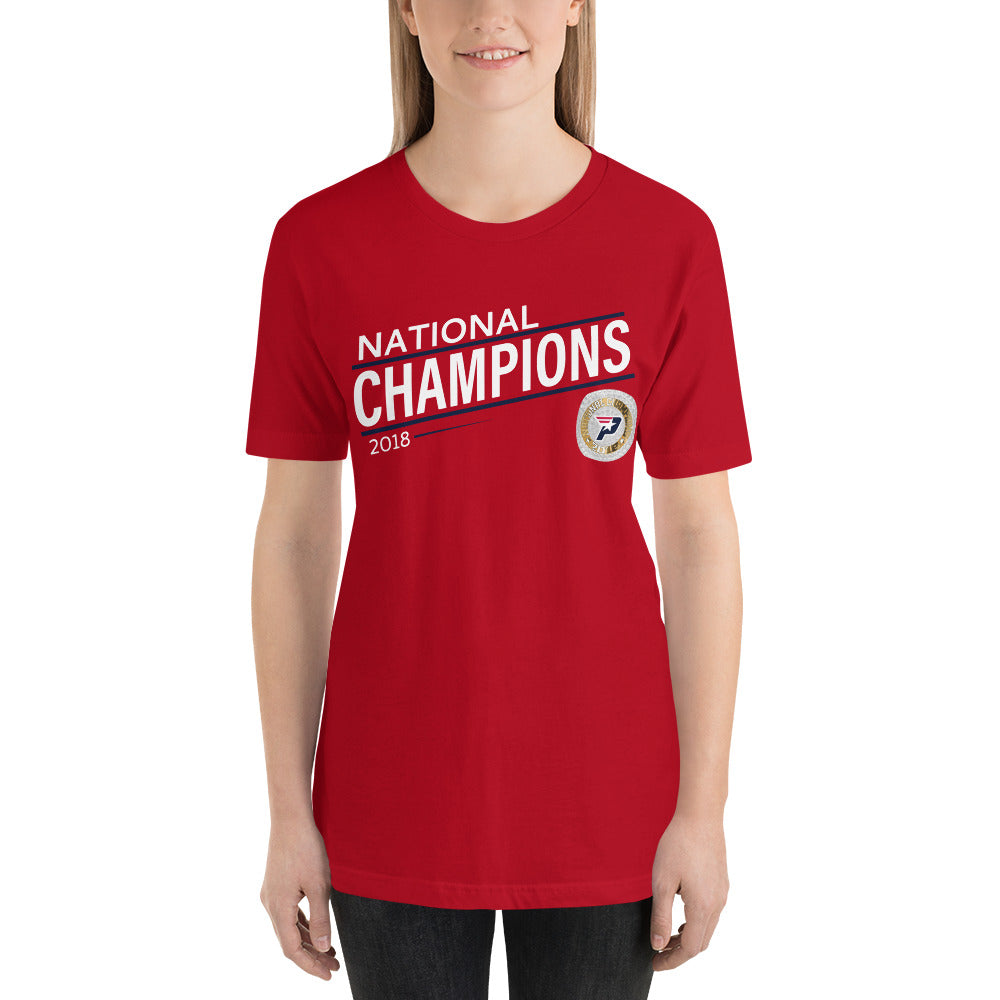 South Bay Patriots Blue Line 2018 National Championship Ring Unisex t-shirt
