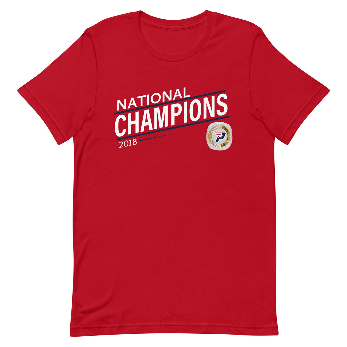 South Bay Patriots Blue Line 2018 National Championship Ring Unisex t-shirt