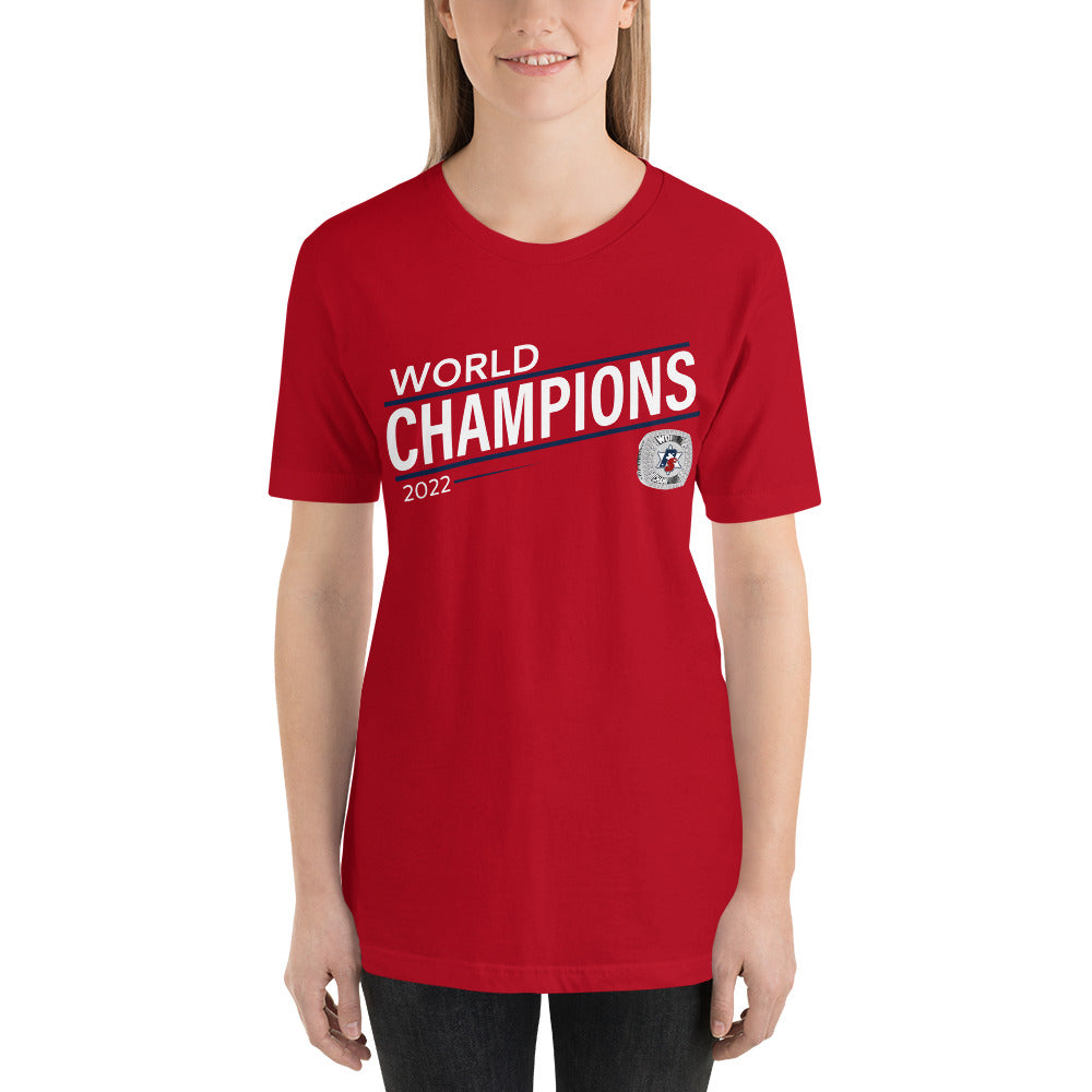 Police Softball Blue Line 2022 World Championship Ring Unisex t-shirt