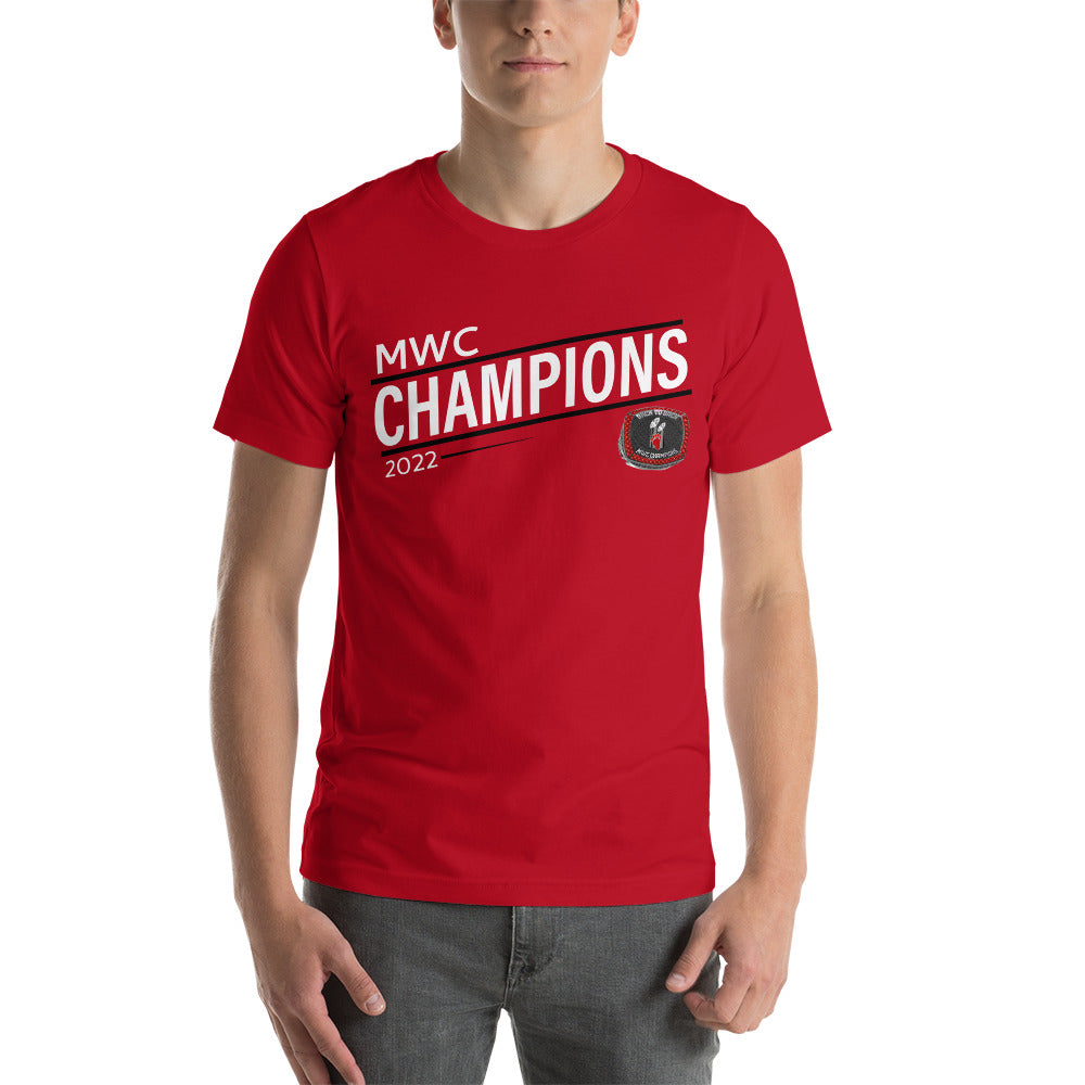 Lake Forest College 2022 MWC Championship Ring Unisex t-shirt