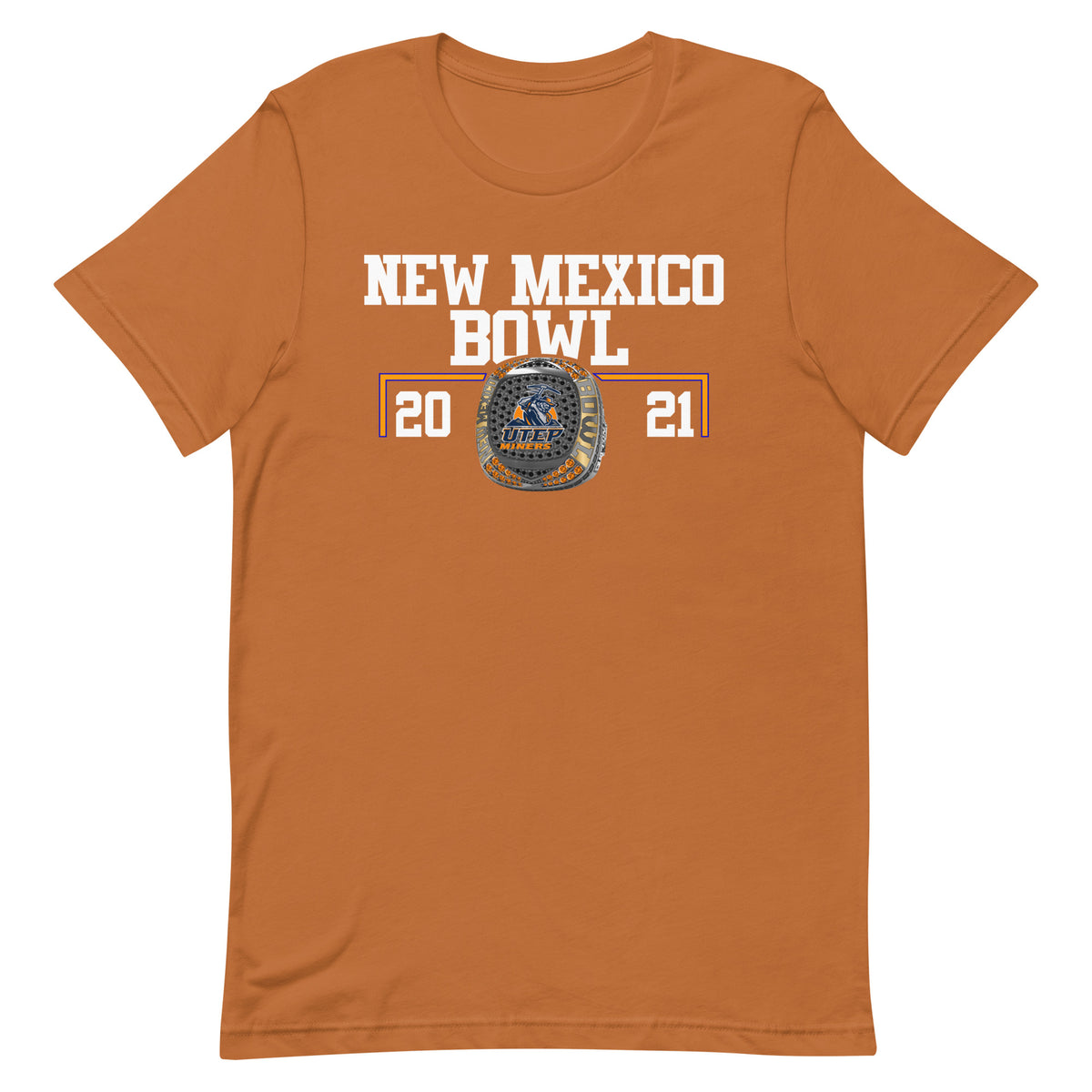 University of Texas at El Paso Football 2021 New Mexico Bowl Championship Ring Unisex t-shirt