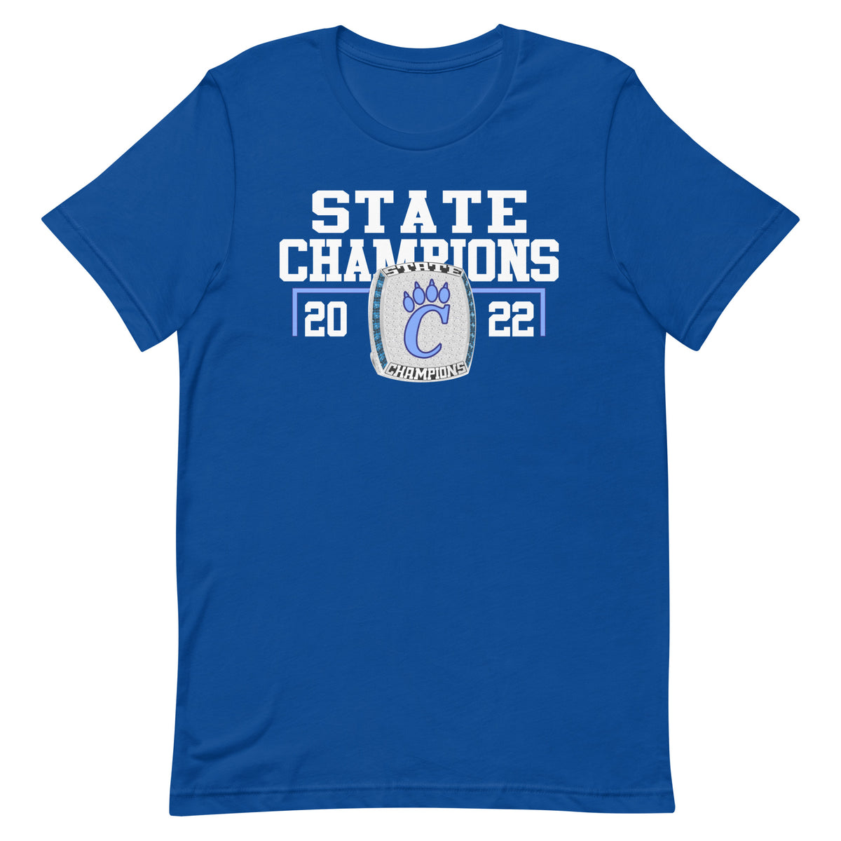Chesapeake High School 2022 State Championship Style Ring Unisex t-shirt