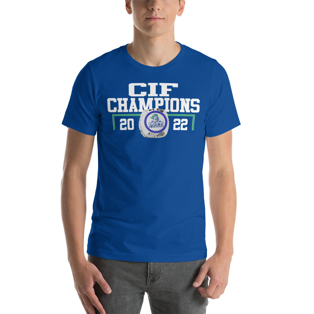 Frederick KC Price III Christian High School CIF Champions Unisex t-shirt