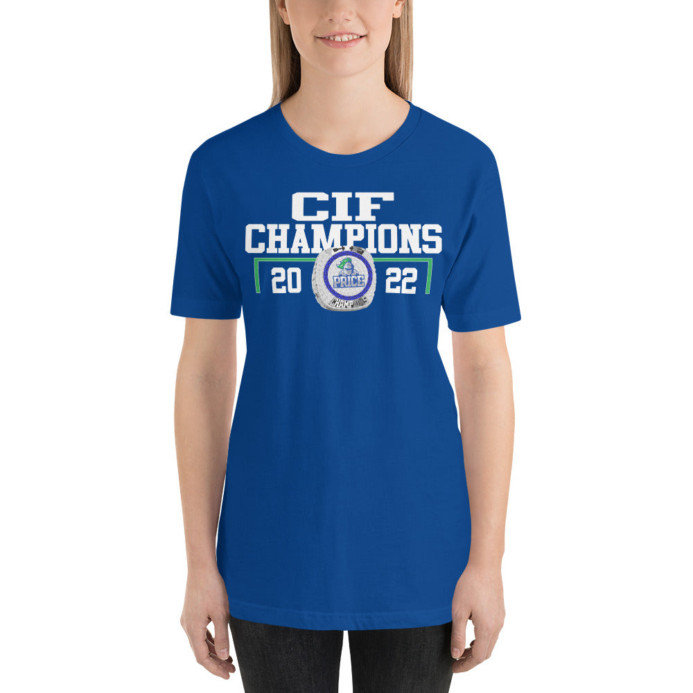 Frederick KC Price III Christian High School CIF Champions Unisex t-shirt