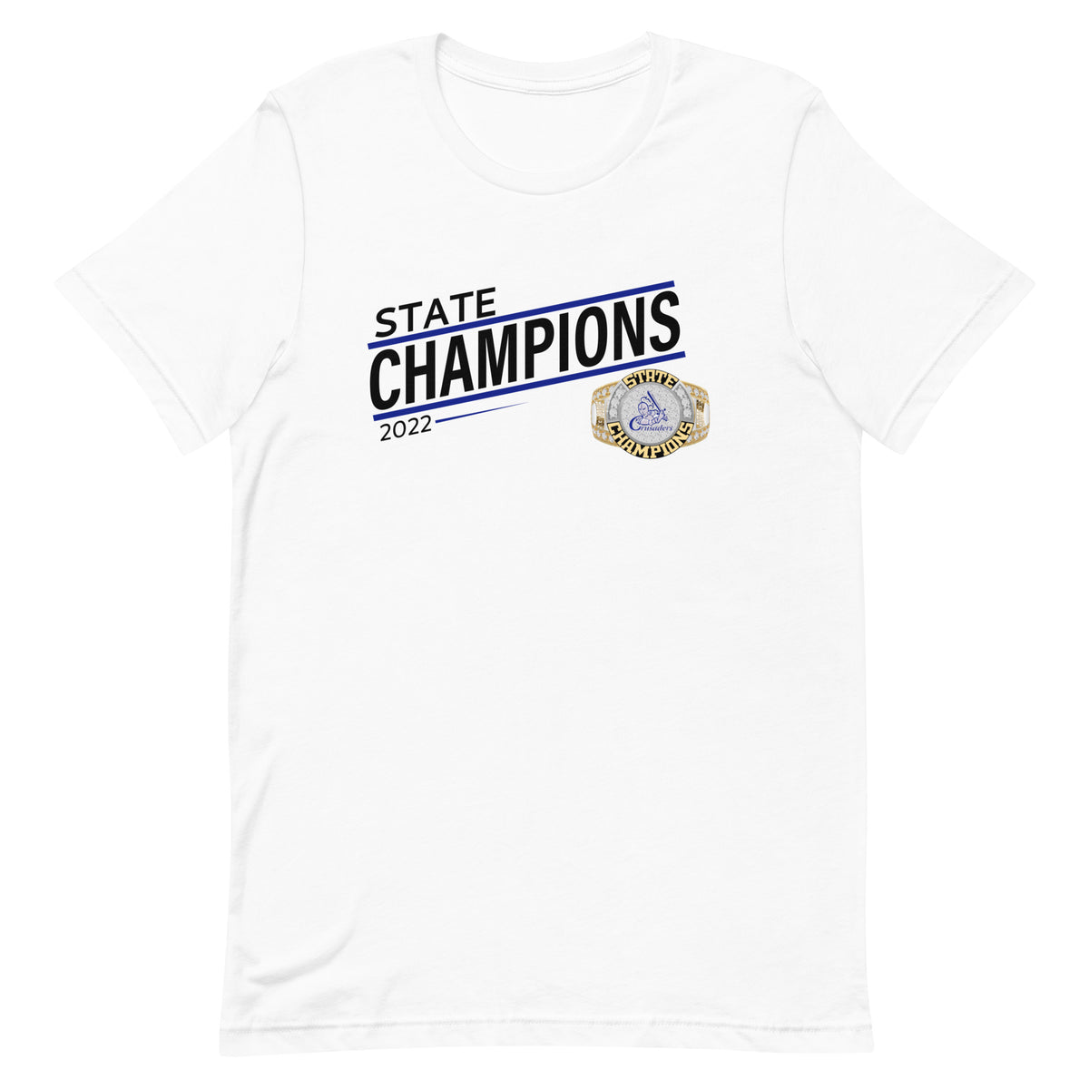 Christ the King Crusaders 2022 State Championship Ring Unisex t-shirt